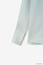 Áo Sơ Mi Tay Dài Basic ADB215 xanh 2D pc4