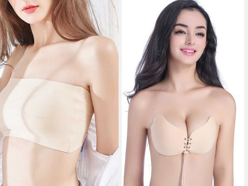 Áo Bra Không Dây Là Gì? Bí Quyết Chọn & Phối Đồ Hoàn Hảo 12 Áo bra không dây ôm sát - Áo bra không dây dạng dán