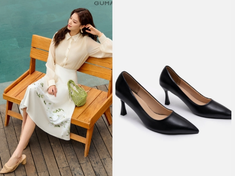 Cách Chọn Giày Công Sở Nữ Thanh Lịch Và Thoải Mái Nhất 11 Phối giày công sở hài hòa với trang phục