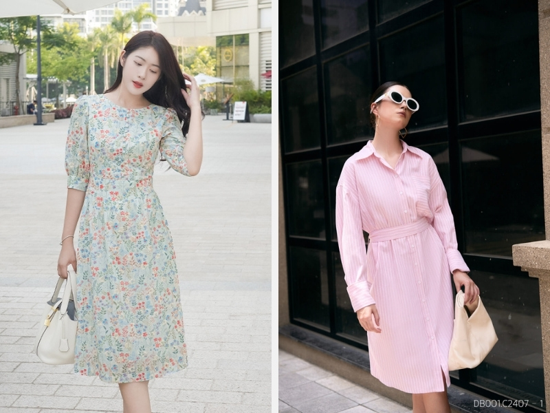 Mặc Gì Khi Đi Tiệc Tân Gia? Gợi Ý Trang Phục Đẹp Và Phù Hợp 14 Đầm midi dáng chữ A hoặc đầm maxi