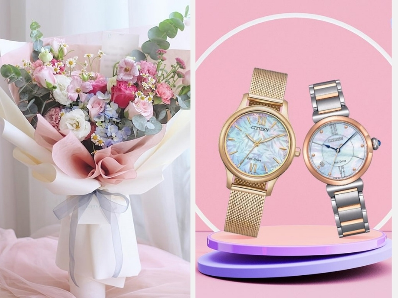 Top Quà Tặng 20/10 Đặc Biệt, Tinh Tế Dành Cho Phụ Nữ 9 Hoa tươi - trang sức hoặc đồng hồ