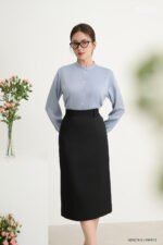 Áo sơ mi tay dài basic ADB218 xanh pc3