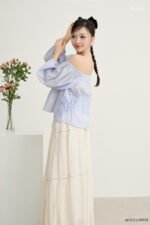 Áo sơ mi tay ngắn ALF212 xanh pc2