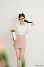 Áo sơ mi tay dài basic ADB215 trắng pc2