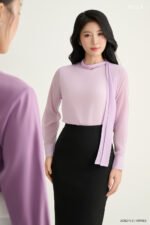 Áo sơ mi tay dài basic ADB211 tím pc4