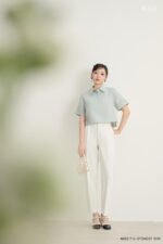 Áo sơ mi tay ngắn ANB217 xanh ngọc pc2