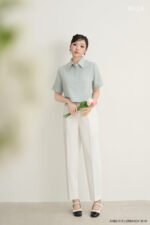 Áo sơ mi tay ngắn ANB217 xanh ngọc pc4