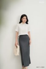 Áo sơ mi tay ngắn ANB217 trắng pc3