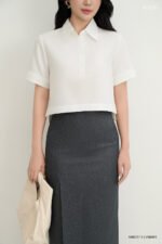 Áo sơ mi tay ngắn ANB217 trắng pc1