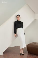 Áo sơ mi tay dài basic ANB216 đen pc3