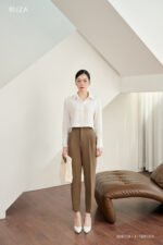 Áo sơ mi tay dài basic ANB219 trắng pc3