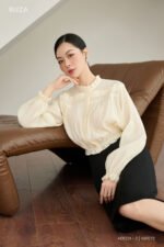 Áo sơ mi tay dài ANF221 Kem pc4