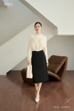 Áo sơ mi tay dài ANF221 Kem pc5