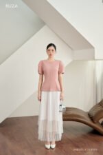 Áo sơ mi tay ngắn basic ANB 222 hồng pc3