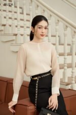 Áo Sơ Mi Tay Dài Basic ADB228 xanh pc3