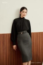 Áo Sơ Mi Tay Dài Basic ADB227 đen pc2