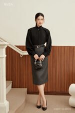 Áo Sơ Mi Tay Dài Basic ADB227 đen pc4