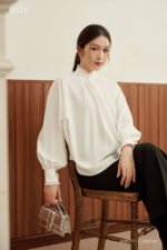 Áo Sơ Mi Tay Dài Basic ADB227 trắng pc1