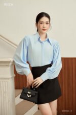 Áo sơ mi tay dài xanh ADF232 pc1