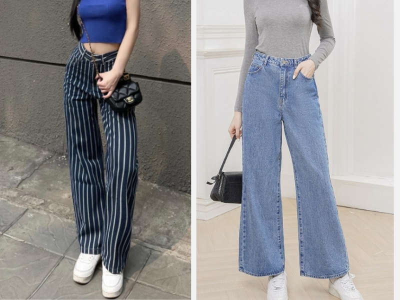 Chân To Nên Mặc Quần Gì Để Tôn Dáng? Bí Quyết Chọn Quần Phù Hợp 10 Quần cạp cao và quần ống rộng