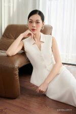 Áo gile KGF028 trắng pc2