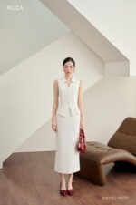 Áo gile KGF028 trắng pc1