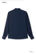 Áo sơ mi tay dài basic ADB230 xanh đen pc1