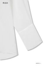 Áo sơ mi tay dài kiểu ADF233 trắng pc2