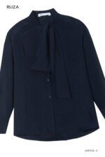 Áo sơ mi tay dài kiểu ADF233 xanh đen pc2