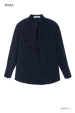 Áo sơ mi tay dài kiểu ADF233 xanh đen pc3