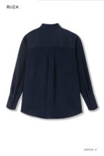 Áo sơ mi tay dài kiểu ADF233 xanh đen pc4