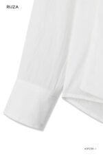 Áo sơ mi tay dài kiểu ADF239 trắng pc2