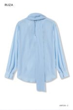 Áo sơ mi tay dài kiểu ADF239 xanh pc1