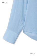 Áo sơ mi tay dài kiểu ADF239 xanh pc3