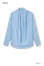 Áo sơ mi tay dài kiểu ADF239 xanh pc4