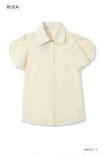 Áo sơ mi tay ngắn basic ANB235 vàng pc2