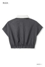 Áo tay ngắn kiểu ANF236 xám pc2