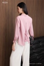Áo sơ mi tay dài ADF244 hồng pc2