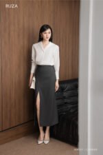 Áo sơ mi tay dài ADF237 trắng pc4