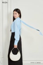 Áo sơ mi tay dài ADF239 xanh pc4