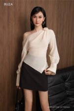 Áo sơ mi tay dài ADF242 kem pc3