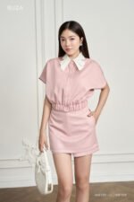 Áo sơ mi tay ngắn ANF236 hồng pc2