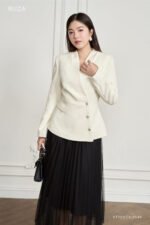 Áo Tweed KTF031 kem pc2