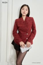 Áo Tweed KTF032 đỏ pc1
