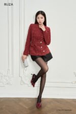 Áo Tweed KTF032 đỏ pc2