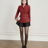 Áo Khoác Tweed Nữ RUZA Dáng Công Sở - KTF031 32 36 Áo Tweed KTF032 đỏ pc3