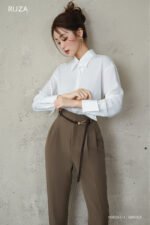 Áo Sơ Mi Tay Dài Basic - (Có 2 Màu) - ADB263 - Ảnh 2