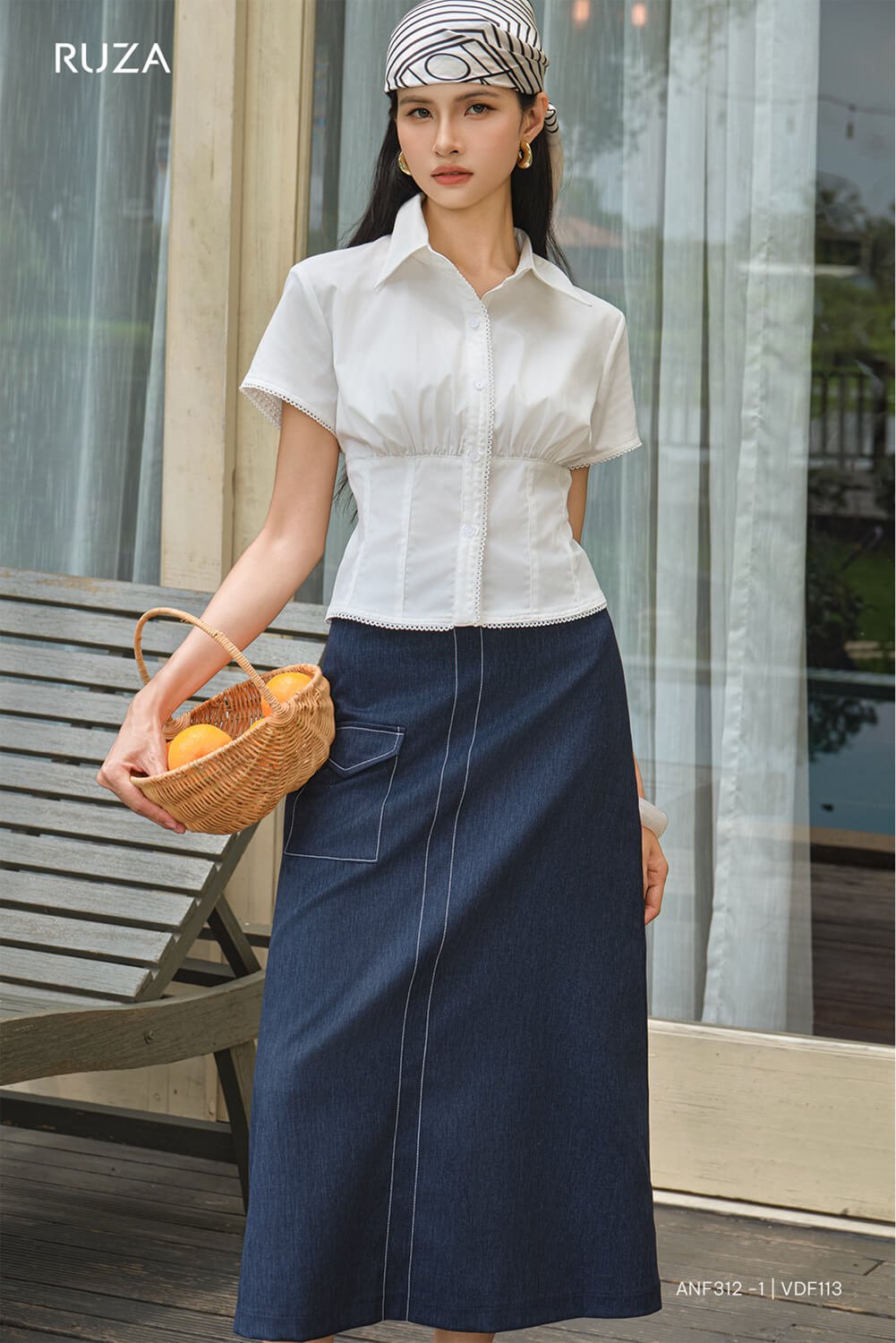 anf312-1-vdf113-5.jpg Áo Sơ Mi Tay Ngắn Kiểu - (Có 2 Màu) - ANF312 - Ảnh 7