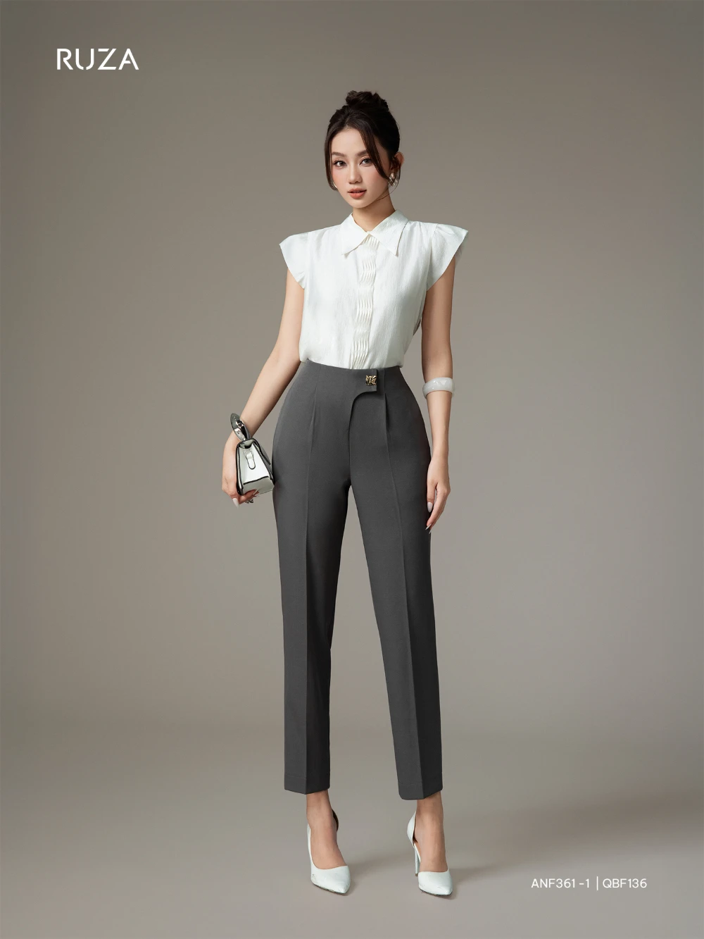 Áo Sơ Mi Tay Ngắn Basic - (Có 2 Màu) - ANF361 8 anf361-1-qbf1365