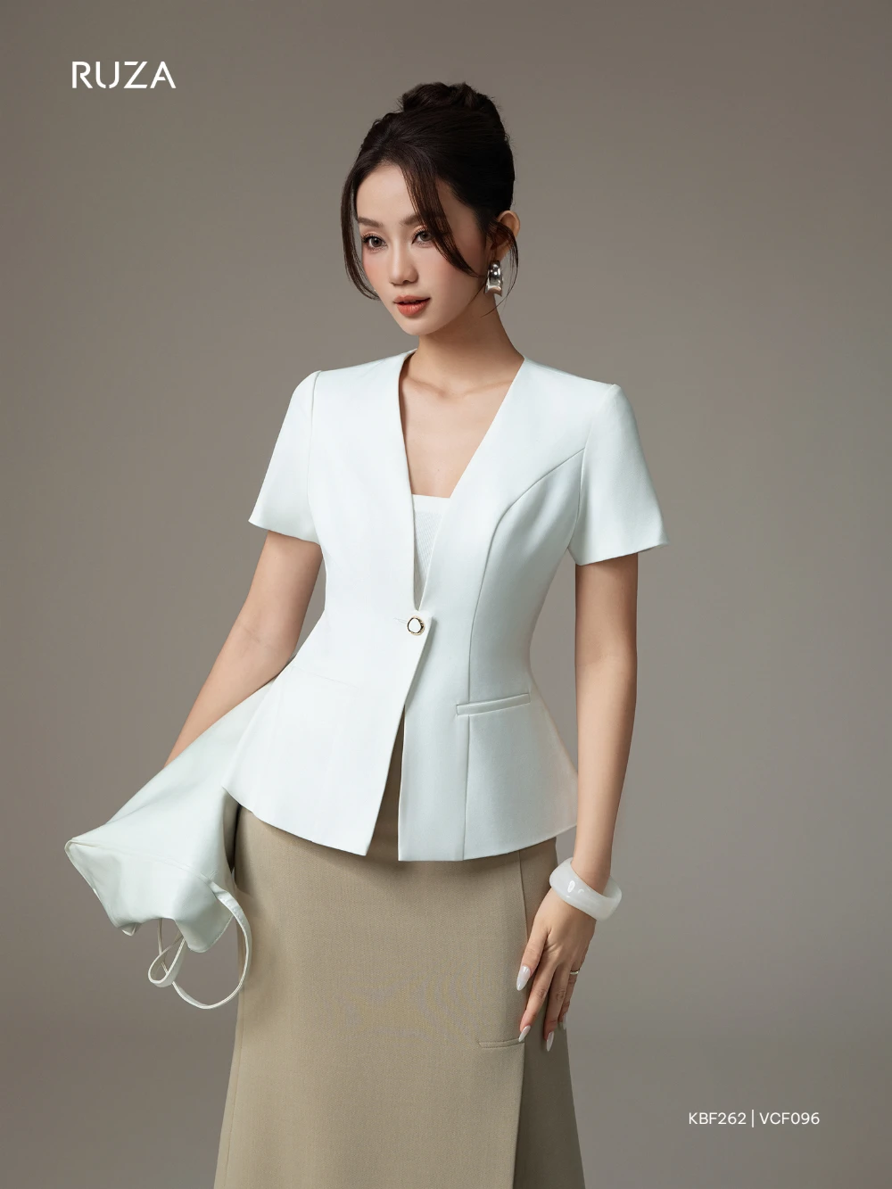 kbf262-vcf0964.webp Áo Khoác Kiểu - Xược Ý - KBF262-KBF263 - Ảnh 15